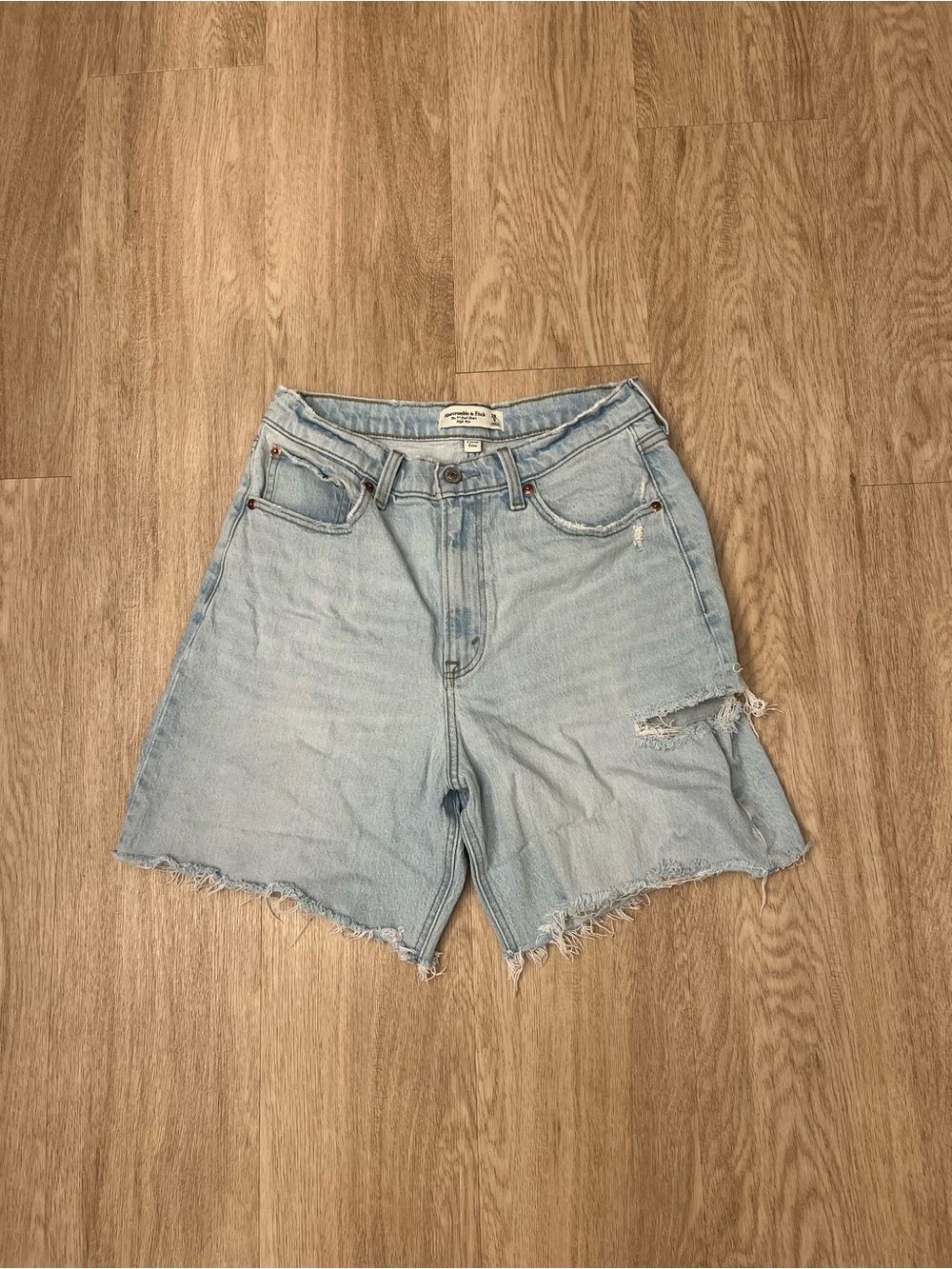 abercrombie & fitch jean shorts